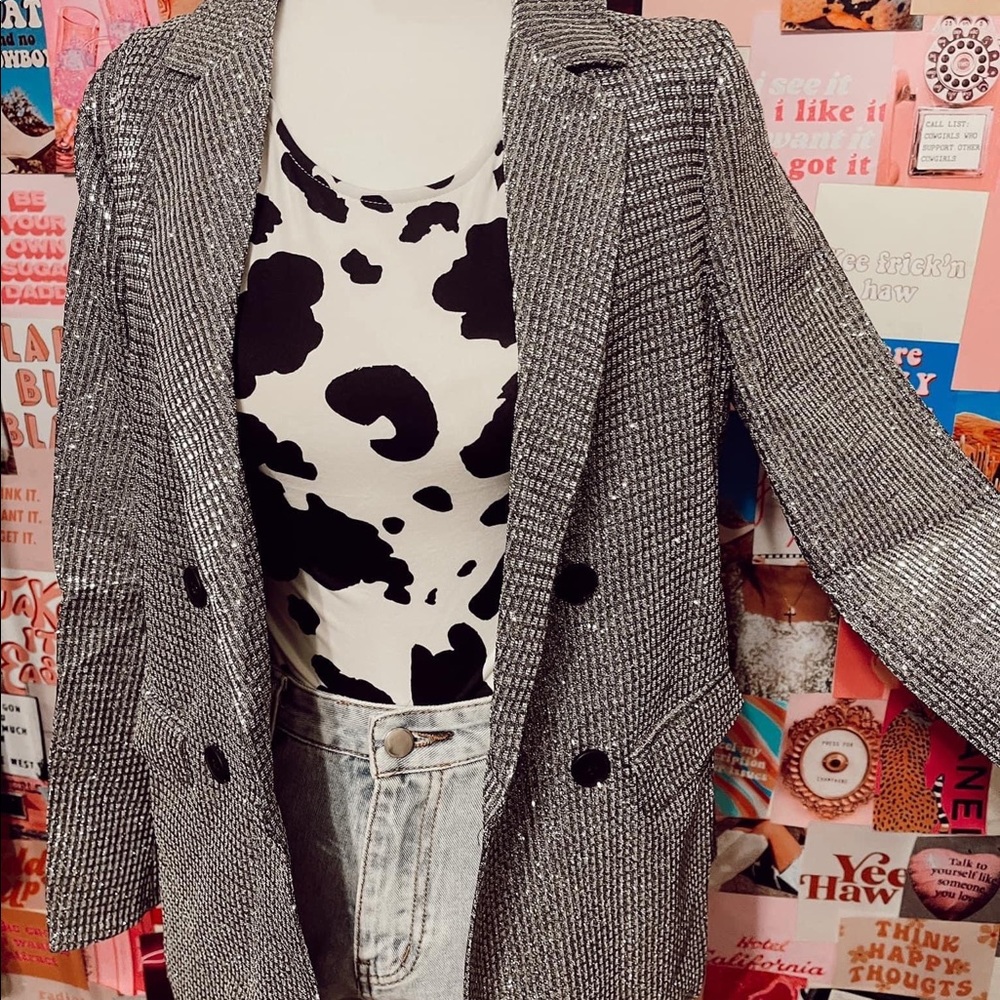 sparkly blazer